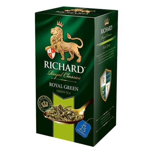 Чай зеленый Richard royal green 25 пакетиков в Слата