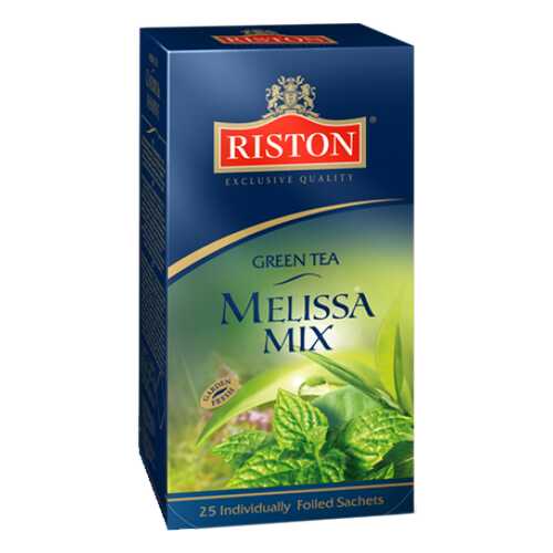 Чай зеленый Riston мелисса 25 пакетиков в Слата