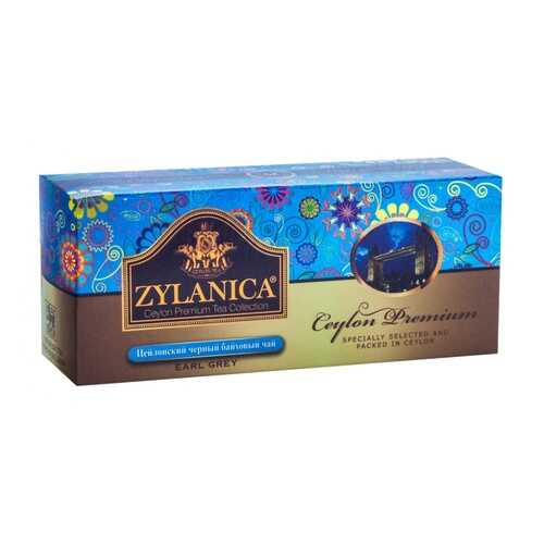 Чай Zylanica Ceylon Premium черный байховый с бергамотом 25 пакетиков в Слата