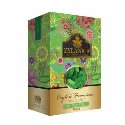 Чай Zylanica Ceylon Premium зеленый листовой с мятой 100 г в Слата