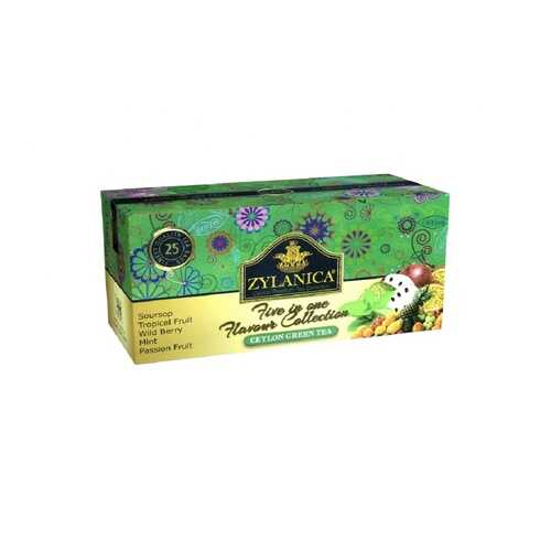 Чай Zylanica Five in one Flavour Collection зеленый ассорти 5 ароматов 25 пакетиков в Слата