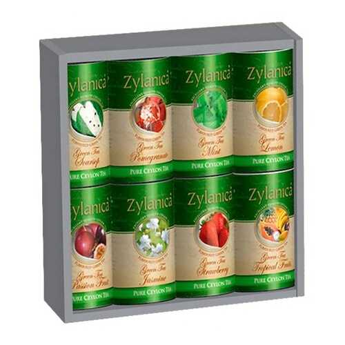 Набор зеленого чая Zylanica Flavoured Green Tea с фруктовыми и цветочными добавками в Слата