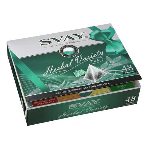 Подарочный набор Svay herbal variety 8 видов травянного чая 48 пакетиков в Слата