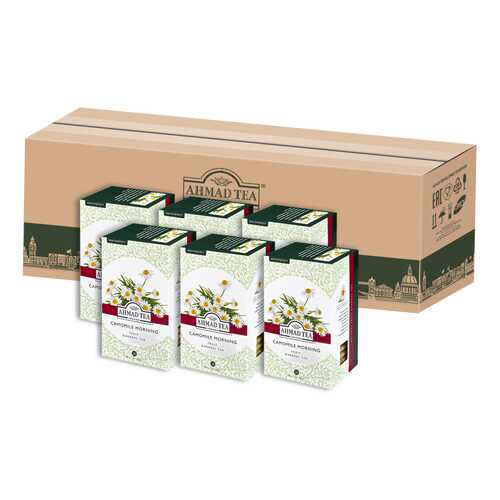 Травяной чай Ahmad Tea ромашка-лимонный сорго Камомайл монинг в пакетиках 20х1,5г - 6 штук в Слата