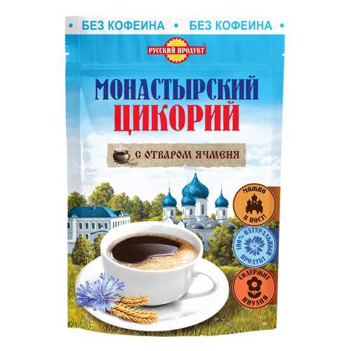 Цикорий монастырский с отваром ячменя Русский Продукт 85 г в Слата