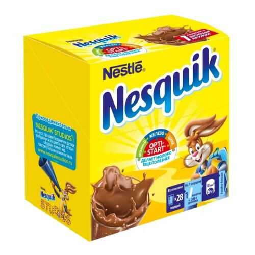 Какао-напиток NESQUIK OPTI-START быстрорастворимый 28 пакетиков в Слата