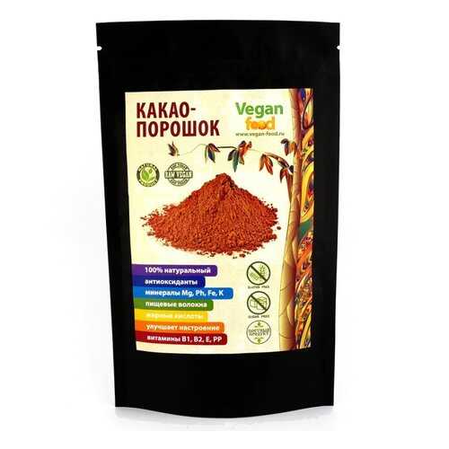 Какао-порошок Vegan Food натуральный 100 г в Слата