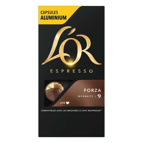 Капсулы L’OR Espresso Forza для кофемашин Nespresso 10 капсул в Слата