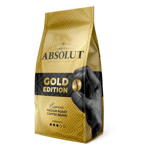 Кофе Absolut Drive Gold Edition в зернах 200 г в Слата