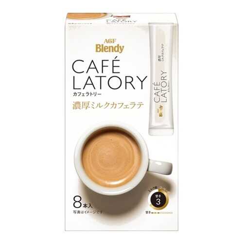 Кофе AGF Cafe Latory растворимый с молоком латте в стиках 8*10 г в Слата