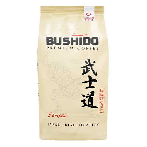 Кофе черный молотый Bushido Sensei 100% Арабика Премиум 227 г в Слата