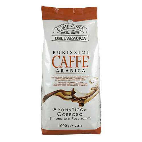 Кофе Compagnia Dell`Arabica Purissimi Arabica Aromatico Corposo в зернах 1 кг в Слата