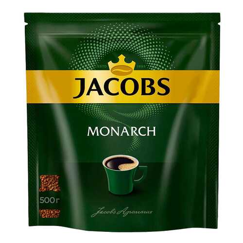 Кофе Jacobs монарх Intense растворимый 500 г в Слата
