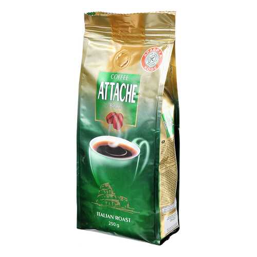 Кофе куппо Attache итальянской обжарки зерно 250 г в Слата