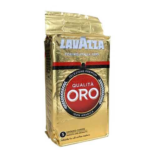 Кофе LavAzza Qualita ORO натуральный жареный молотый 125 г в Слата