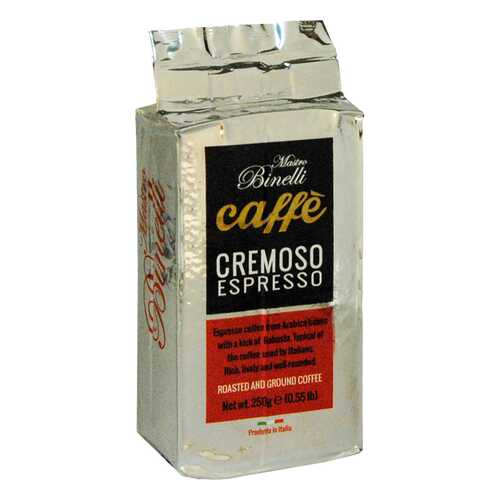 Кофе Mastro Binelli Сremoso Espresso молотый 250 г в Слата