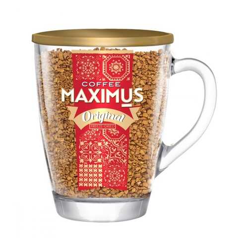 Кофе Maximus Original растворимый в стеклянной кружке 70 г в Слата