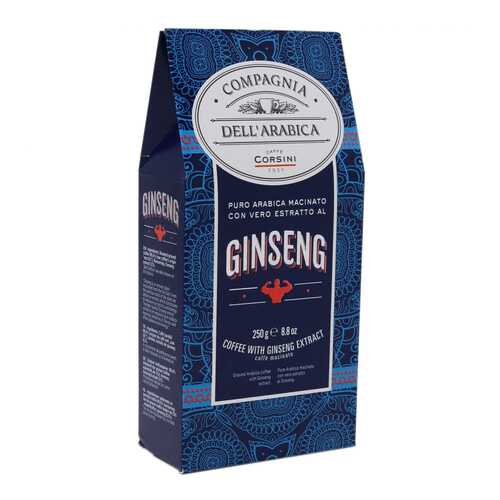 Кофе молотый Dell'Arabica Puro Arabica Con Estrarro Al Ginseng в Слата