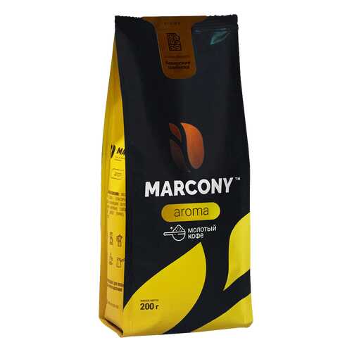Кофе молотый MARCONY AROMA со вкусом баварского шоколада 200г в Слата