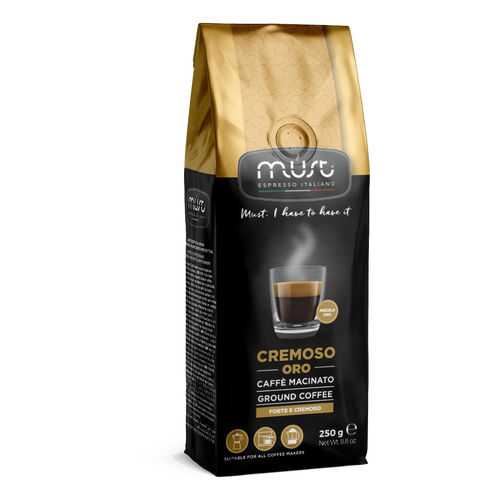 Кофе молотый Must cremoso oro 250 г в Слата