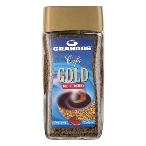 Кофе растворимый Grandos gold без кофеина 100 г в Слата