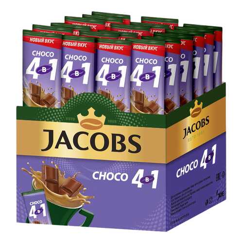 Кофе растворимый Jacobs 4в1 choco 24 стика в Слата