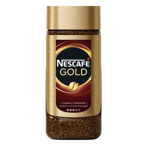 Кофе растворимый Nescafe Gold стеклянная банка 190 г в Слата