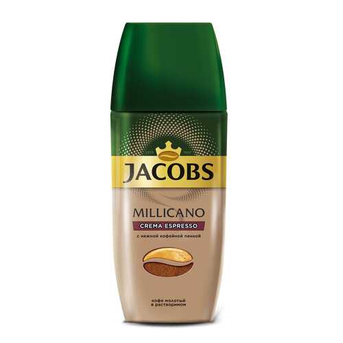 Кофе растворимый с добавлением молотого Jacobs millicano crema espresso 95 г в Слата