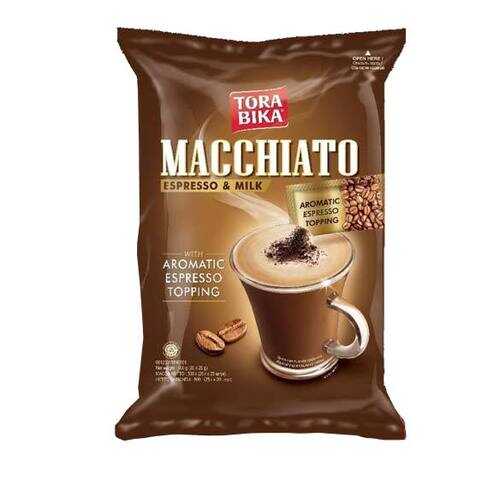 Кофе растворимый Tora bika Macchiato 3 в 1 с кофейной крошкой 20 шт по 25 г в Слата