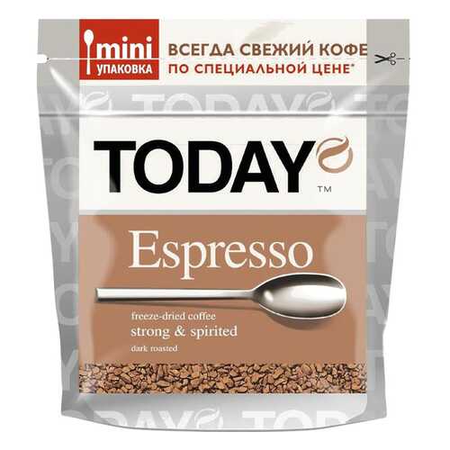 Кофе Today эспрессо растворимый сублимированный 37.5 г в Слата
