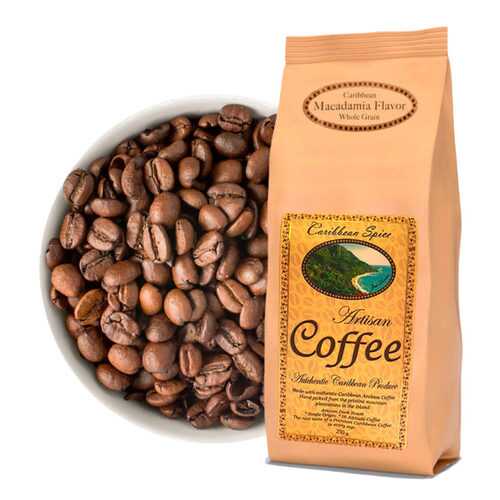 Кофе в зернах Caribbean Spice Artisan Kosher Coffee Macadamia Grain макадамия 250 г в Слата
