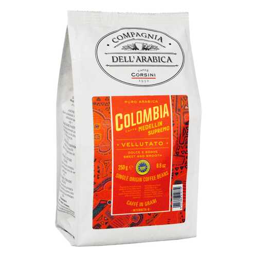 Кофе в зернах Compagnia Dell Arabica Colombia Medellin Supremo 250г в Слата