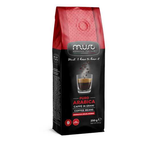 Кофе в зернах Must pure arabica 250 г в Слата