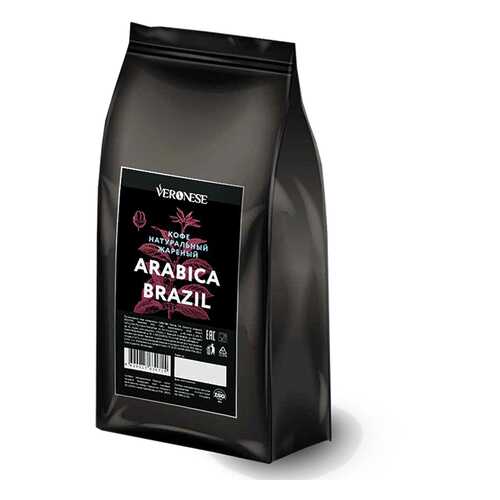 Кофе в зернах Veronese Arabica Brazil 50% арабика 50% робуста 1000 г в Слата