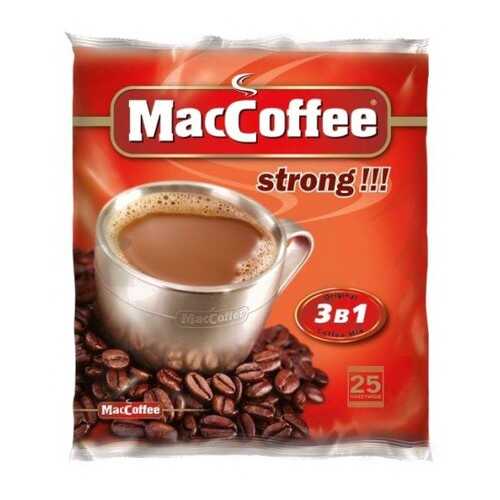 Кофейный напиток растворимый MacCoffee strong 3в1 50 г 16 штук в Слата