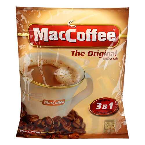 Напиток MacCoffee кофейный карамель растворимый 3в1 18 г 25 пакетиков в Слата