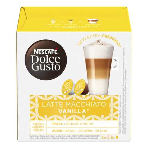 NESCAFE Dolce Gusto Латте Макиато со вкусом ванили, кофе в капсулах, 16 капсул в Слата