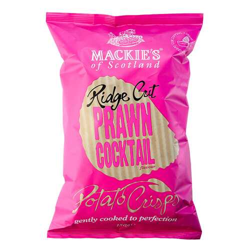 Чипсы картофельные Mackie's рифленые с креветками 150 г в Слата