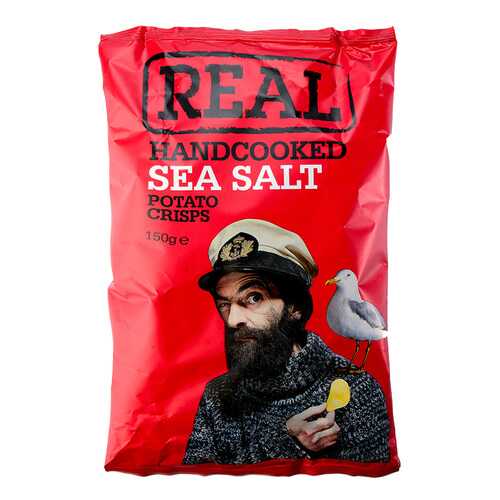 Чипсы картофельные Real с морской солью 150 г в Слата