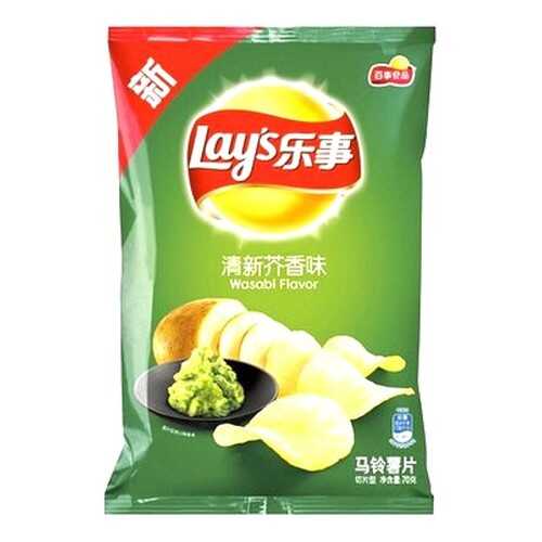 Чипсы «Lay’s» со вкусом васаби, 70гр. в Слата