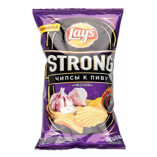 Чипсы Lay's strong картофельные чеснок 145 г в Слата
