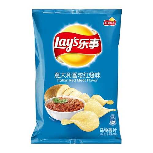 Чипсы LAYS со вкусом Итальянский соус болоньез,70 г в Слата