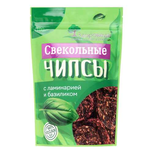 Чипсы свекольные Здороведа с ламинарией и базиликом 100 г в Слата