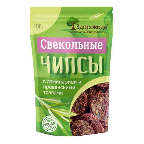Чипсы свекольные Здороведа с ламинарией и прованскими травами 100 г в Слата