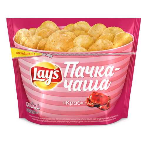 Картофельные чипсы Lay's краб 240 г в Слата