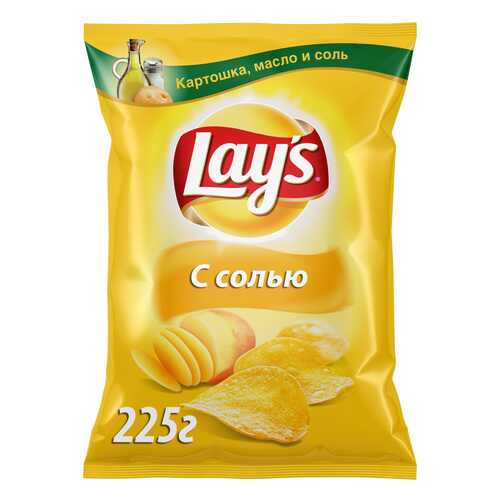 Картофельные чипсы Lay's с солью 225 г в Слата