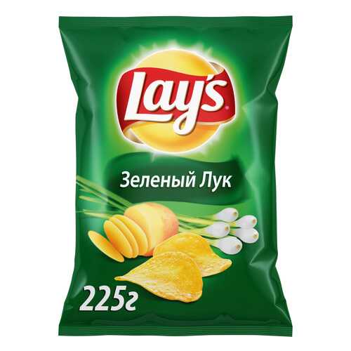 Картофельные чипсы Lay's зеленый лук 225 г в Слата