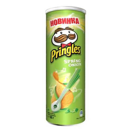 Картофельные чипсы Pringles зеленый лук 165 г в Слата