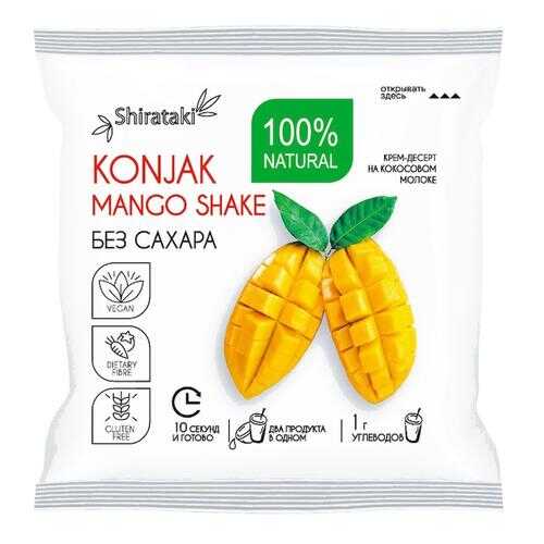 Десерт без сахара Konjak mango shake 20 шт по 15 г в Слата
