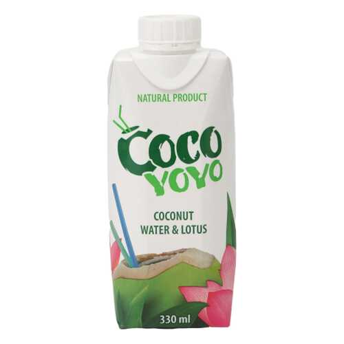Кокосовая вода Cocoyoyo с семенем лотоса 330 мл в Слата